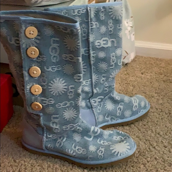 UGG Shoes - 💖UGG Denim LOGO Boots 💗 limited edition Size 6 UGG Shoes - 💖UGG Denim LOGO Boots 💗 limited edition Size 6